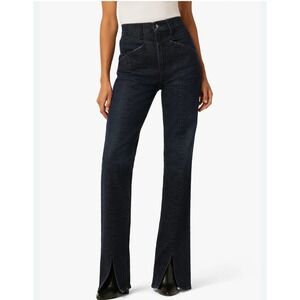 Joe's THE ALEXIS bootcut jeans size 31 with front slits dark blue
